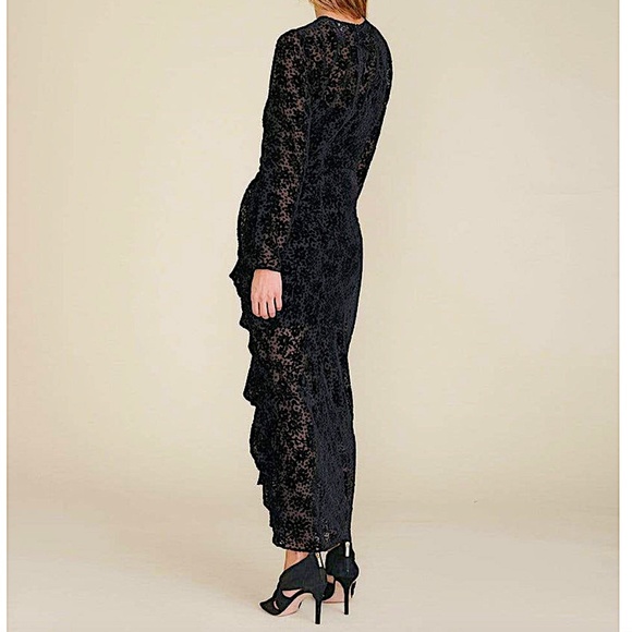 veronica beard LALA BURNOUT VELVET DRESS - Picture 6 of 14